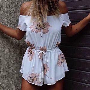 Reverse Floral Romper